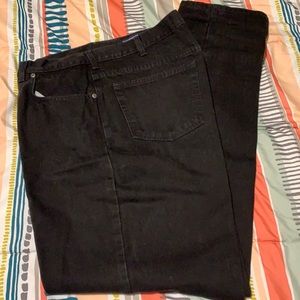 38 x 35 Land’s End black jeans like new!